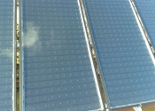 Detail solárnych kolektorov